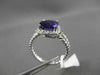 ESTATE 2.0CTW DIAMOND & AAA EXTRA FACET AMETHYST 14KT WHITE 3D ENGAGEMENT RING