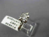 ESTATE .35CT OLD MINE DIAMOND 14KT WHITE GOLD 3D FISHTAIL ENGAGEMENT RING #14935