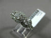 ESTATE 1.25CT DIAMOND 14KT WHITE GOLD 3 STONE FILIGREE MILGRAIN FRIENDSHIP RING