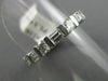 ESTATE 1.60CT ROUND & BAGUETTE DIAMOND PLATINUM ETERNITY ANNIVERSARY RING #2185