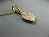 ESTATE 14KT ROSE GOLD HANDCRAFTED 5 CLOVER FLOWER STAR FLOATING PENDANT #23793