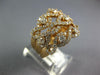 LARGE 2.09CT DIAMOND 18KT ROSE GOLD MULTI ROW INFINITY ETOILE ANNIVERSARY RING