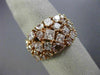 ESTATE LARGE 4.29CT PINK DIAMOND 18KT ROSE GOLD 3D MULTI SHAPE ANNIVERSARY RING