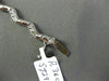 ESTATE 1.20CT DIAMOND 14KT WHITE GOLD 3D BY THE YARD WAVE PAVE TENNIS BRACELET