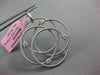 ESTATE LARGE .16CT DIAMOND 14KT WHITE GOLD FLOWER ETOILE MESH FLOATING PENDANT