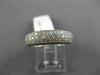ESTATE WIDE 1.02CT DIAMOND 14KT WHITE GOLD 3D MULTI ROW HEART ANNIVERSARY RING