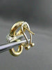ESTATE LARGE .92CT DIAMOND 14KT TWO TONE GOLD OVAL LOVE KNOT CLIP ON EARRINGS