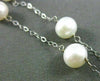 ESTATE AAA PEARL 14KT WHITE GOLD 3D BY THE YARD DIAMOND CUT NECKLACE #24945