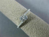 ESTATE .50CT DIAMOND 14KT WHITE GOLD ROUND 3D TWO STONE CRISS CROSS LOVE RING