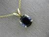 ESTATE 1.35CT AAA PURPLE SAPPHIRE 14KT YELLOW GOLD OVAL FLOATING PENDANT #26239