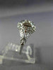 ANTIQUE WIDE .15CT OLD MINE DIAMOND 18KT WHITE GOLD SQUARE ENGAGEMENT RING 26037
