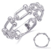 .10CT DIAMOND 14K WHITE GOLD 3D MULTI HORSESHOE LOVE KNOT 3/4TH ANNIVERSARY RING