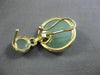 ESTATE LARGE .97CT DIAMOND & GREEN AGATE 14KT YELLOW GOLD HALO CLIP ON EARRINGS