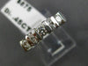 ESTATE .45CT ROUND CUT DIAMOND 14K WHITE GOLD 3D CHANNEL ANNIVERSARY RING #18148