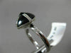 ESTATE WIDE .42CT ROUND DIAMOND & ONYX 14KT WHITE GOLD 3D SQUARE DOME SHAPE RING