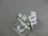 ESTATE 1CT DIAMOND 14KT WHITE GOLD 3 STONE PAST PRESENT FUTURE ENGAGEMENT RING