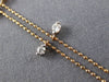 ESTATE .50CT DIAMOND 14KT ROSE GOLD 3D CLASSIC BY THE YARD FLOATING FUN NECKLACE