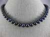 AAA TAHITIAN PEARL 14KT WHITE GOLD 3D CLASSIC 8mm FILIGREE LOCK NECKLACE #22240