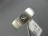 ESTATE WIDE .18CT PRINCESS CUT DIAMOND 14K WHITE GOLD SOLITAIRE MEN'S RING #2438