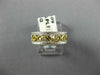 ESTATE WIDE PLATINUM & 18KT YELLOW GOLD 3D OPEN FILIGREE ANNIVERSARY RING #26410