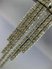 ESTATE WIDE & LONG 1.80CT DIAMOND 14KT WHITE GOLD 3D TRIPLE BAR EARRINGS #18425