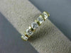 ESTATE .85CT DIAMOND 14KT YELLOW GOLD 5 STONE CHANNEL ANNIVERSARY RING #17425