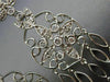 ESTATE LARGE 1.21CT DIAMOND 14KT WHITE GOLD CHANDELIER FLOWER HANGING EARRINGS