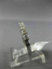 ESTATE .53CT DIAMOND 14KT WHITE GOLD SEMI ETERNITY WEDDING ANNIVERSARY RING #362