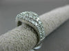 ESTATE WIDE 1.0CT ROUND DIAMOND 14KT WHITE GOLD 3D MULTI ROW INFINITY LOVE RING
