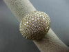 ESTATE EXTRA LARGE 4.16CT DIAMOND 18KT ROSE GOLD 3D PAVE CIRCULAR DOME FUN RING