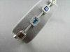 ESTATE 18KT 6.81CT MULTI COLOR EMERALD CUT SAPPHIRE & DIAMONDS GOLD BRACELET
