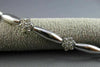 ESTATE LONG 1.40CT DIAMOND 14KT WHITE GOLD 3D FLOWER BY THE YARD TENNIS BRACELET