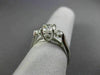 ESTATE 1.20CT DIAMOND 18KT WHITE GOLD 3D CLASSIC 3 STONE LUCIDA ENGAGEMENT RING