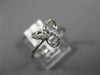 ESTATE .12CT DIAMOND 14KT WHITE GOLD 3D FLOWER LOVE KNOT FUN FRIENDSHIP RING