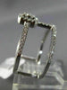 ESTATE WIDE .45CT ROUND DIAMOND 18KT WHITE GOLD 3D TWO ROW SQUARE HALO FUN RING