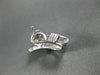 ESTATE .36CT DIAMOND 18KT WHITE GOLD FLOWER CLUSTER HUGGIE POST EARRINGS #21306