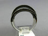 ESTATE 2.40CT DIAMOND 14KT WHITE & BLACK GOLD MULTI ROW CRISS CROSS ETOILE RING