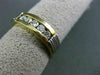 ESTATE .46CT DIAMOND 14KT TWO TONE GOLD 3D CHANEL ANNIVERSARY WEDDING RING #1312