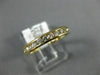 ESTATE .33CT DIAMOND 14KT YELLOW GOLD 3D CHANNEL COMFORT FIT ANNIVERSARY RING