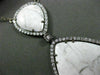 ESTATE LARGE 1.49CT DIAMOND & WHITE ONYX 14KT WHITE & BLACK GOLD 3D NECKLACE