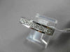 ESTATE .75CT DIAMOND 14KT WHITE GOLD PRINCESS CUT CHANNEL ANNIVERSARY RING