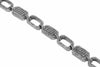ESTATE WIDE 1.90CT DIAMOND 14KT WHITE GOLD RECTANGULAR FILIGREE TENNIS BRACELET