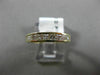 ESTATE .73CT PRINCESS DIAMOND 14KT YELLOW GOLD 3D SEMI ETERNITY ANNIVERSARY RING