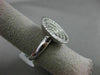 ESTATE LARGE 1.72CT DIAMOND 14KT WHITE GOLD ETOILE CIRCLE CONCAVE MULTI ROW RING