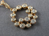 ESTATE .47CT DIAMOND 14KT ROSE GOLD 3D BEZEL HAPPY FACE BEZEL CIRCULAR PENDANT