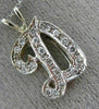 .30CT ROUND DIAMOND 14K TWO TONE GOLD CLASSIC SCRIPT "D" INITIAL PENDANT #20642