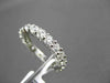 ESTATE 2.39CT ROUND DIAMOND 14KT WHITE GOLD SHARED PRONG ETERNITY RING 3mm WIDE
