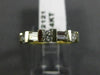 ESTATE .63CT ROUND & BAGUETTE DIAMOND 14K 2 TONE GOLD 3D ANNIVERSARY RING  #2121