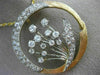 ANTIQUE LARGE 2.5CT OLD MINE CUT DIAMOND 14K TWO TONE GOLD FLOWER PENDANT #2490