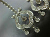 ANTIQUE 1.96CT DIAMOND 14K WHITE GOLD FILIGREE CHANDELIER HANGING EARRINGS #1680